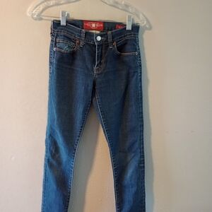 Lucky Brand Size 00 Dark Blue Skinny Jeans